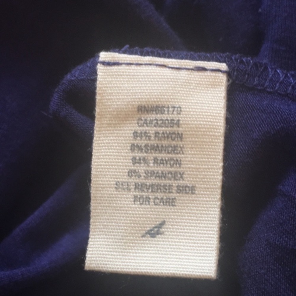 NWOT Anthropologie dress, draped, purple rayon with some spandex, never worn, S - Picture 12 of 14